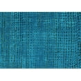 thumbnail image 1 of Ahgly Company Machine Washable Indoor Rectangle Abstract Turquoise Blue Modern Area Rugs, 7' x 9', 1 of 4
