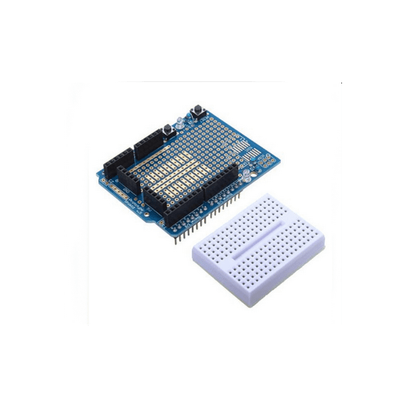 Arduino ProtoShield Compatible 328 ProtoShield Prototype Expansion Board With Mini Breadboard