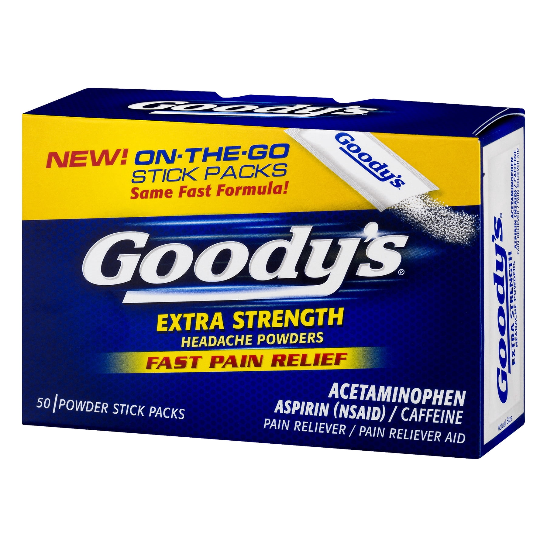 Goody's Extra Strength Headache Powders, Fast Pain Relief, 50 Count