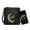 Black-Dragonfly Moon, variant on Aztec Sea Turtle Crossbody Hobo Bag Leather Satchel Purse with PU Wallet, Multi Pocket Shoulder Purse Zipper Messenger Purse with Adjustable Strap for Women, Green
