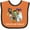 Orange and Black, variant on Inktastic Halloween Trick-or-treat Cute Group of Monsters Boys or Girls Baby Bib
