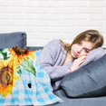thumbnail image 6 of Sunflower Gifts - Sunflower Blanket for Women and Men Soft Cozy Lightweight Flannel Throw Blankets - Sunflower Decor for Bedroom or Living Room 50x60 Inch, 6 of 6