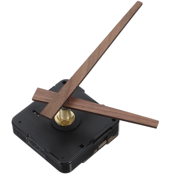 Milisten 1Set Replacement Clock Mechanism Kit with Brown Clock Hands for Home Repair