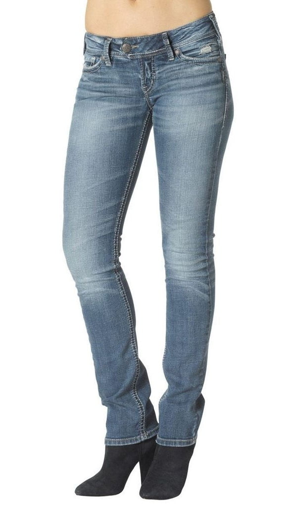 Silver Jeans Denim Womens Slim Bootcut Sanded Light Wash L12607SJL245 -  Walmart.com