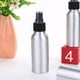 thumbnail image 4 of EeaseMX 10 botellas de perfume de aluminio de 100 ml con boquilla rociadora, desinfectante de manos, botella de viaje, botella de líquido rellenable de aluminio (negra), 4 of 7