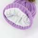thumbnail image 4 of Invierno Adulto Invierno Cálido Bufanda de punto Gorro y guantes 3 en 1 Conjunto de guantes de pantalla táctil Conjunto de punto Azul marino (púrpura), 4 of 5
