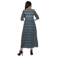thumbnail image 4 of Moomaya Printed Kurta Summer Wear Ladies Kurti Front Slit Tunic Tops Women, 4 of 5