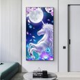 thumbnail image 1 of Cuadros Decorativos 5D DIY Rhinestone Animal Imagen Caballo Luna Ronda Completa Diamante Pintura Mosaico Ndcxsfigh Nuevos Originales, 1 of 8