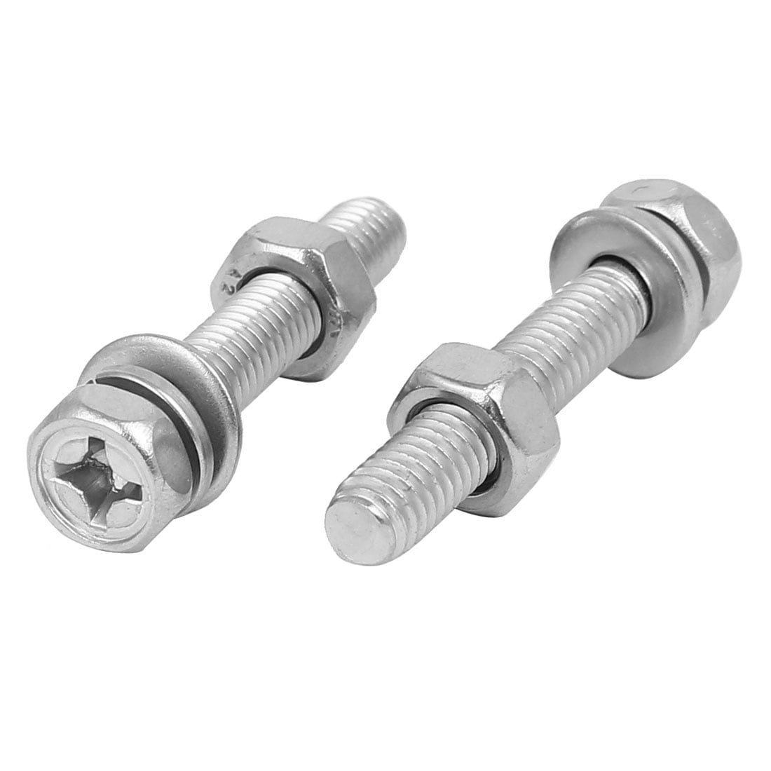M6 x 10mm Nut Drop Down Box Options Bolt & Washer Set Stainless Steel 