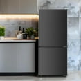 thumbnail image 2 of HUMSURE 4.0 Cu.ft 2-Door Mini Fridge with Bottom Freezer, Compact Refrigerator for Bedroom Dorm Office, Adjustable Shelves LED Light Quiet, Food Storage Cooling Drink, 2 of 7