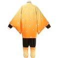 thumbnail image 3 of Anime Demon Slayers Kimetsu no Yaiba Agatsuma Zenitsu disfraz de Cosplay para mujer, uniforme de Kimono, ropa de fiesta de Navidad y Halloween, 3 of 4