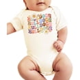 thumbnail image 3 of Olive Loves Apple Bulldogs Groovy School Spirit Shirt for Game Day Apparel for Adults and Kids Natural Bodysuit 6 Months, 3 of 4