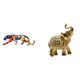 thumbnail image 1 of esculturas,estatua de figura decorativa andante,Escultura animal artesanal regalo arte moderno fiesta en casa,Figura de escritorio,Estatua de elefante,estante,escritorio,oficina,decoración del, 1 of 8