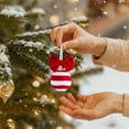thumbnail image 5 of PEIBang Red and White Christmas Ornaments,Velvet Christmas Ornaments with Red Bow,Xmas Hanging Ball for Tree,Home,Party Decoration, 5 of 6