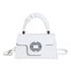 thumbnail image 1 of Qarigey Bolso de mano de PU Cute Street para mujer con correa extraíble para bolsos de mano versátiles de cuero de PU Bolsas de mensajero y de hombro Blanco, 1 of 6