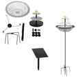 thumbnail image 2 of HWRETIE Solar Floating Bird Bath Feeder Hanging Bird Tub with Hook Outdoor Garden Bird Water Station Decorative Wildlife Feeding Accessory, 2 of 9
