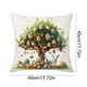 thumbnail image 3 of Funda de cojín de lino con estampado de conejo y huevo de Pascua | Funda de cojín decorativa de 45 x 45 cm para sofá, dormitorio | Decoración de Pascua para el hogar, 3 of 6