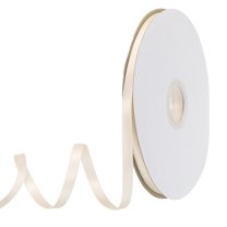 Uxcell Satin Ribbon Grosgrain Solid Silk Wedding Bouquet Ribbon for Valentine's Day Gift Wrapping Cake Box Bows Cream White-1/4" x 50 Yard