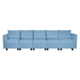 thumbnail image 4 of Naomi Home Elizabeth Modern DIY Collection-Fabric:Linen,Finish:Robin Egg Blue,Style:5 Piece Modular Sectional, 4 of 12