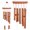 Chocolate, variant on IFANTNG Wind Chimes Outdoor Wind Chime with 10 Tuned Tubes Musically Wind Chime for Garden Patio Balcony and Home Decoration 23 Inch
