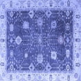 thumbnail image 1 of Ahgly Company Machine Washable Indoor Square Oriental Blue Traditional Area Rugs, 3' Square, 1 of 4