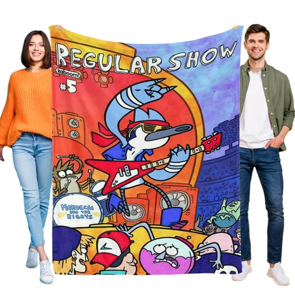 Regular Show Throw Blanket Gifts for Fans Lover Girls Boys Women Present Hoodie Him Bed 60"x80"