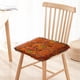 thumbnail image 4 of Silla de cojín, cojín acolchado grueso, cojín de comedor de cocina, cojín de suelo, cojín de patio, tela de algodón, cojín tatami, cojín cuadrado marroquí, naranja, 4 of 6