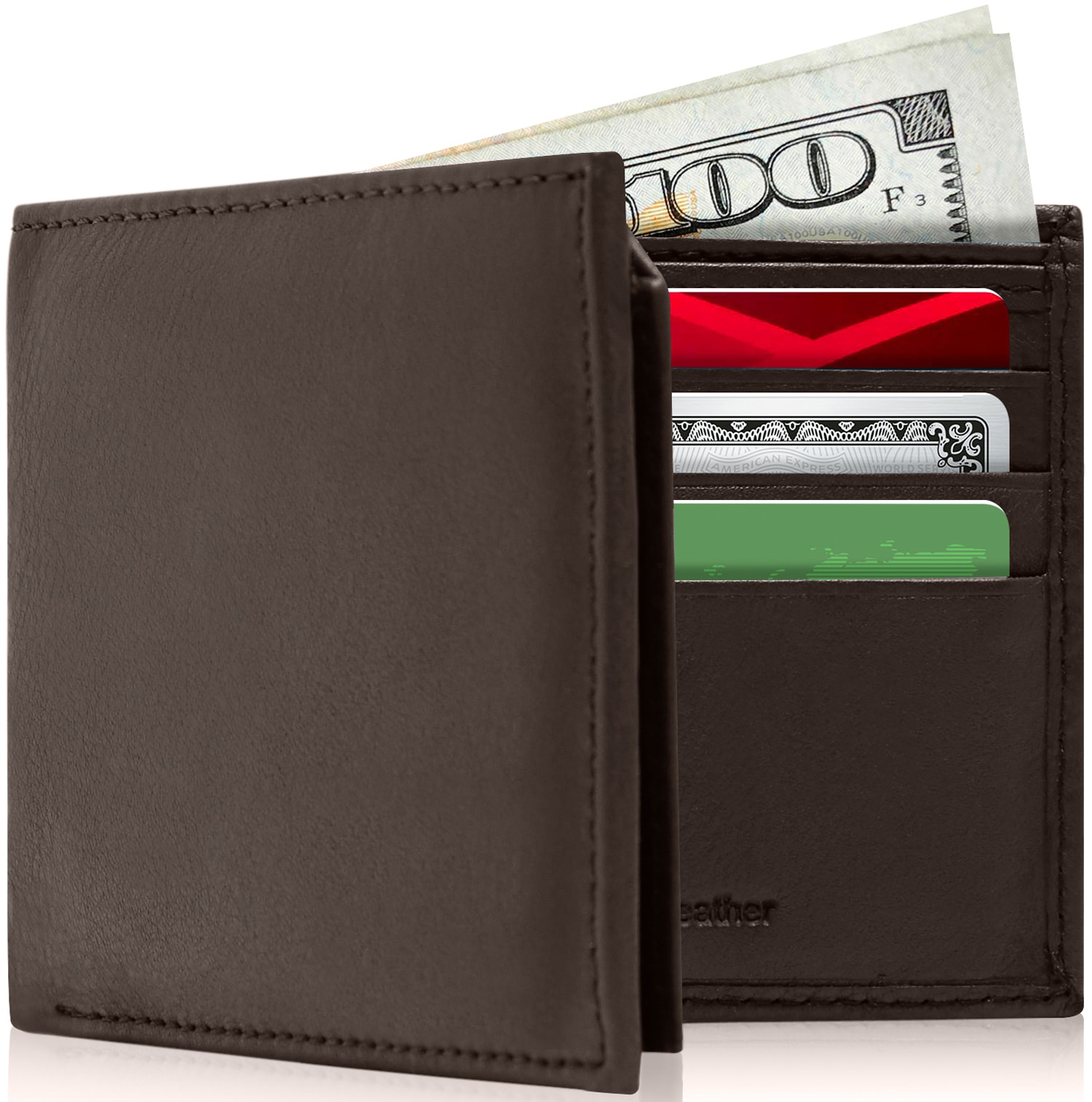 Pheasant Shooting Mens Leather Wallet BLACK or Brown Shooting Gift