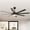 Black, variant on Parrot Uncle Modern 65" 3CCT Windmill Ceiling Fan with LED Lights and Remote Control, Black