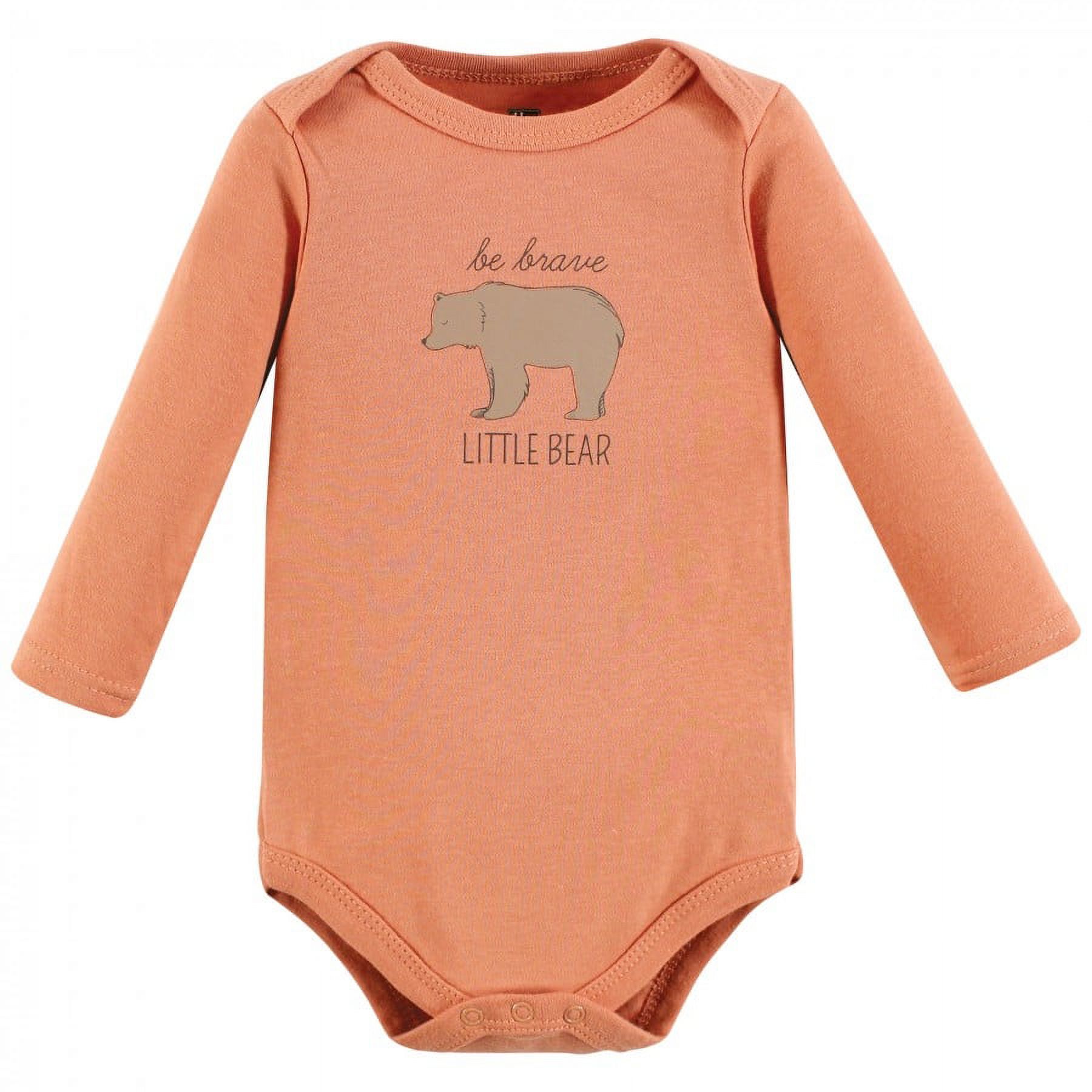 Hudson Baby Infant Long-Sleeve Bodysuits, Forest Deer 5-Pack photo 7