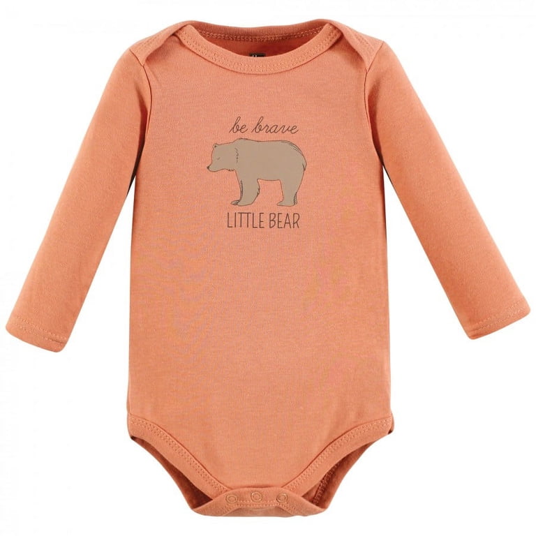 Hudson Baby Long-Sleeve Cotton Bodysuits, 5-Pack photo 7