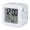 Light Blue Grey, variant on Red Orange Coastal Digital Alarm Clock for Bedrooms,Smart LED Alarm Clock with 7 Color Night Light,Sea Turtle Nautical Coral Summer Beach Silent Wake Up Clocks for Sleep Study Cooking 3.2"x3.2"