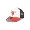 thumbnail image 1 of Chicago Bulls Mens 9Forty Team Colour Trucker White New Era Cap, 1 of 5