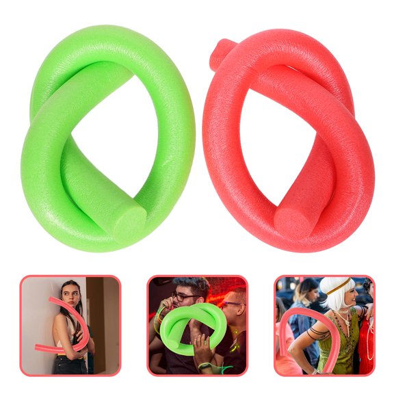 KONTONTY Jumbo Foam Pool Noodles 2-Pack - Swimming Float Toys for Kids and Adults