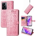 thumbnail image 6 of for Oppo A77 5G Wallet Case, Cat Dog Cartoon Cute Style with ID Card Holder PU Leather Flip Phone Cover Case for Oppo A77 5G MG Pink, 6 of 14