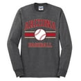 thumbnail image 2 of Wild Bobby City of Arizona Baseball Fantasy Fan Sports Men's Long Sleeve T-Shirt, Heather Black, Medium, 2 of 6