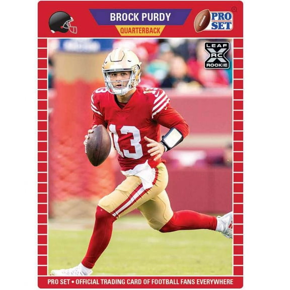 NFL 2022 Pro Set /10,554 Brock Purdy Trading Card (XRC Rookie, 1989 Style) #PB-5