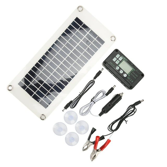 Controlador de carga solar, kit de panel solar para vehículos recreativos, paneles solares WRV, cargador de batería solar, salida de alta intensidad