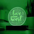 thumbnail image 2 of You're The Love Note My Heart Engraved Acrylic Circle Plaque, 2 of 20