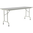 thumbnail image 2 of Set Of 6 24"W x 96"D Melamine Top Folding Table in Gray Granite, 2 of 8