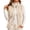 Beige, variant on cocolona Womens Fall Winter Vest Fleece Sleeveless Solid Color Stand Collar Zipper Jacket with Pocket