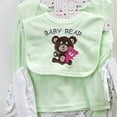 thumbnail image 4 of Splozh Unisex Baby Clothes Layette Sets Baby Girl Clothes Must Haves Baby Layette Gift Set Jumpsuit+Top+Pant+Bib+Hat+Socks for Girls Girl Gift Sets 8PCS Green,0-3 Months, 4 of 4