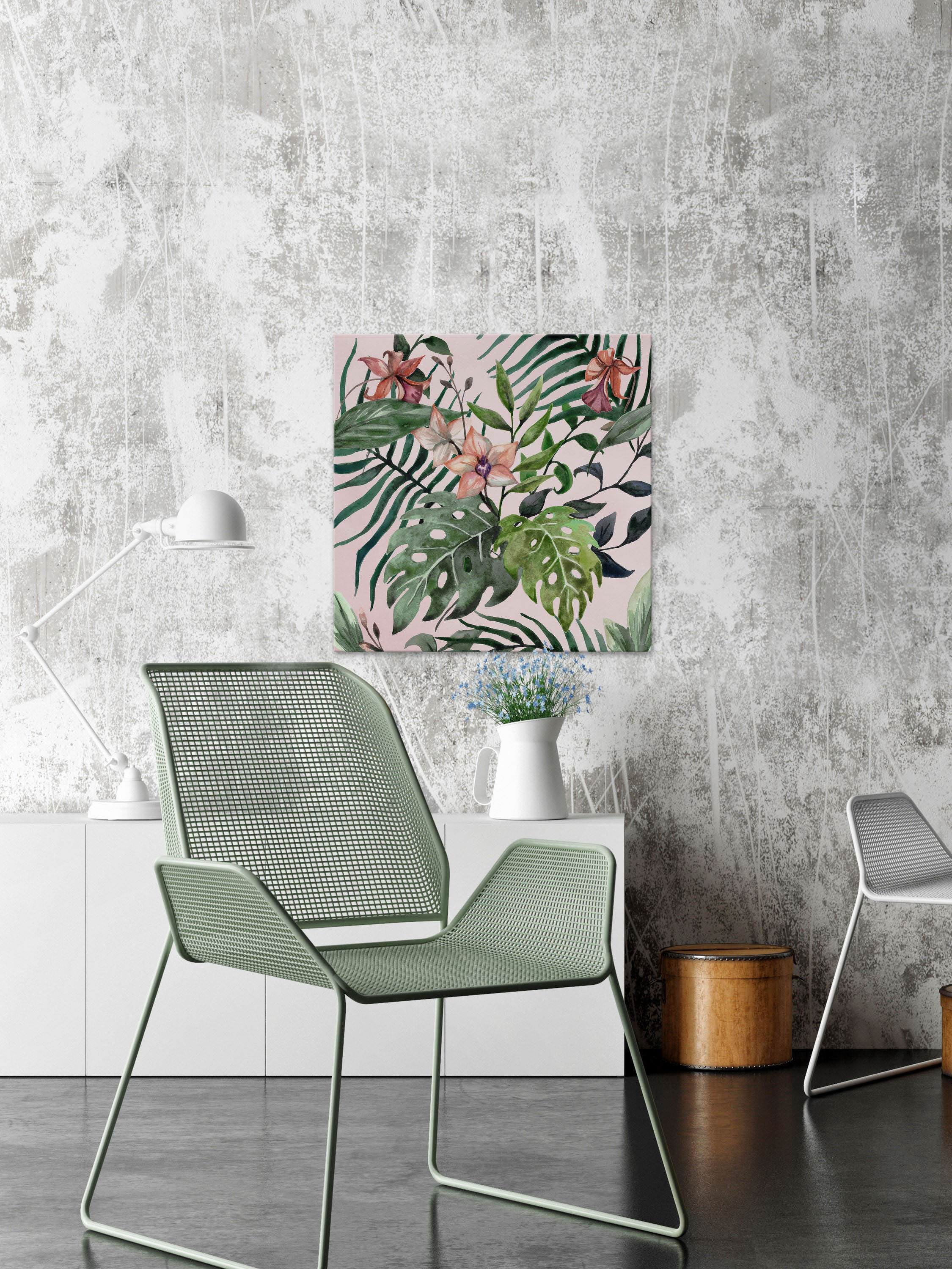Wild Foliage Painting Print on Wrapped Canvas