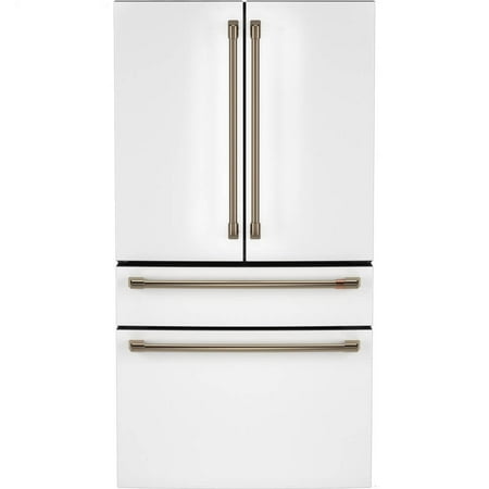 Cafe Smart French 4 Door Refrigerator  Matte White