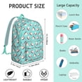 thumbnail image 5 of Blue Hedgehog Love Backpack for School,Cute School Bag,Schoolbag with Adjustable Shoulder Straps & Padded Back,15.7"x11.8"x5.5", 5 of 5