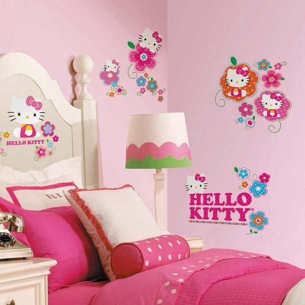 Hello Kitty Floral Boutique Peel & Stick Wall Decals