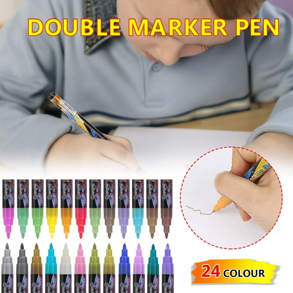 Mark Pen Water-based Marker Pen Color Painting 24 Color Graffiti Pen 5ml