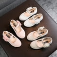 thumbnail image 2 of PEASKJP Platform Sneakers for Girls Toddler Grls Soft Flats Bottom Comfort Non Slip SLip On Shoes Sneaker Non Slip Work Trainer Beige 6.5, 2 of 5