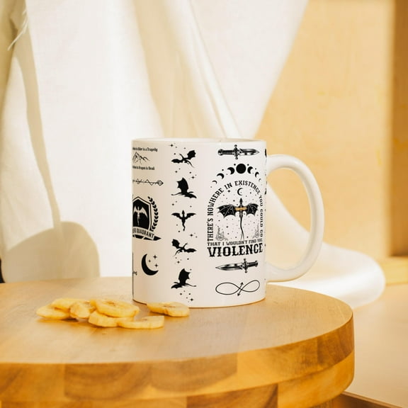 WestConfe Fourth Wing Mug Bookish Dragon Mug Romantasy Mug Xaden Riorson Fan Booktok Mug Fourth Wing Merch Gift for Wife Gift for Girlfriend