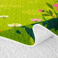 thumbnail image 5 of Erosebridal Cartoon Camping Camper Quilt King,Colorful Flowers Blossom King Coverlet Set For Girls Kids,3 Pieces, 5 of 7